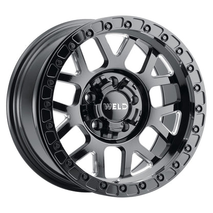 Weld Off-Road W902 17X9.0 Cinch Beadlock 6X135 6X139.7 ET-12 BS4.50 Gloss Black MIL 106.1 W90279098450 W90279098450 Photo - Primary