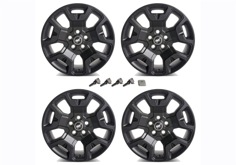 Ford Racing 2021+ Bronco Sport 17in Low Gloss Black Wheel Kit M-1007K-S17BSB M-1007K-S17BSB Photo - Unmounted