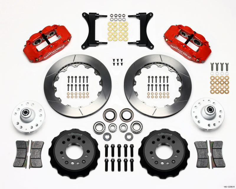 Wilwood Narrow Superlite 6R Front Hub Kit 12.88in Red 79-87 GM G Body 140-12298-R 140-12298-R Photo - Primary