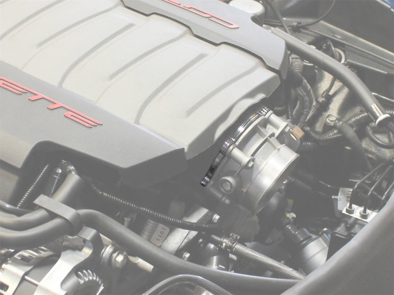 aFe Silver Bullet Throttle Body Spacer: Chevrolet Corvette 14-17 (C7) / Ca 46-34011 Photo - Mounted