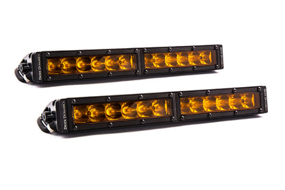Diode Dynamics 12 In LED Light Bar Single Row Straight - Amber Driving (Pair) Stage Series DD5037P DD5037P Photo - Primary