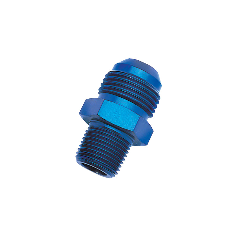 Russell -6 AN Straight Flare To Pipe Adapter (Blue Finish) 660450 Photo - Primary