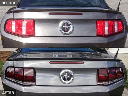 Raxiom 10-12 Ford Mustang Aero Tail Lights- Blk Housing (Smoked Lens) 49145 49145 Photo - Close Up