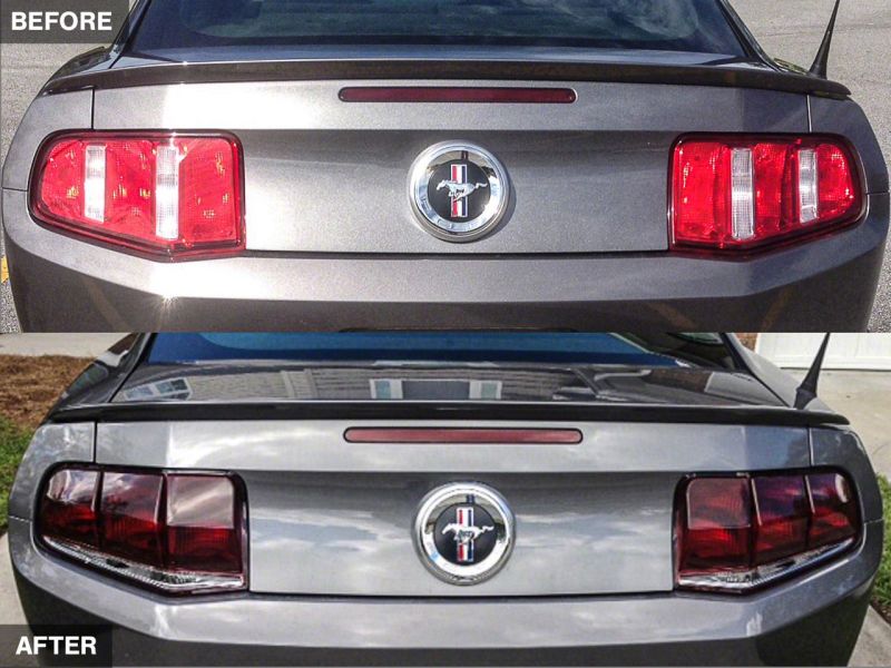 Raxiom 10-12 Ford Mustang Aero Tail Lights- Blk Housing (Smoked Lens) 49145 49145 Photo - Close Up