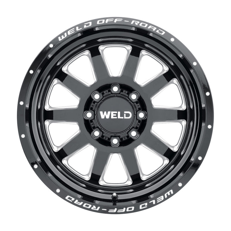Weld Off-Road W102 20X9.0 Stealth 5X139.7 5X150 ET00 BS5.00 Gloss Black MIL 110.2 W10209070500 W10209070500 Photo - Primary