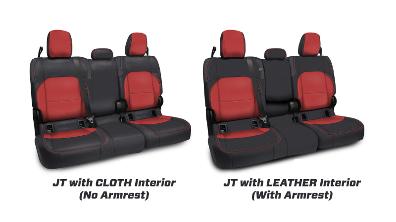 PRP Seats PRP  2020+ Jeep Gladiator JT Rear Bench Cover with Cloth Interior - All Black B055-02 B055-02 Photo - out of package