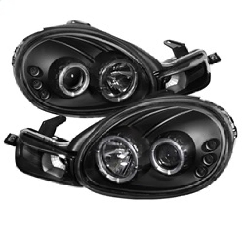 Spyder Dodge Neon 00-02 Projector Headlights LED Halo LED Black High H1 Low H1 PRO-YD-DN00-HL-BK 5009906 5009906 Photo - Primary