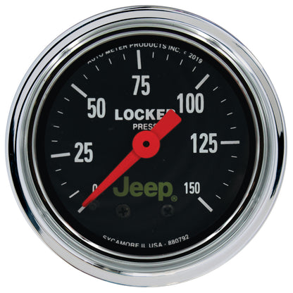 Autometer Gauge,Air Locker Press,2 1/16",150PSI,Mech 880792 Photo - Primary