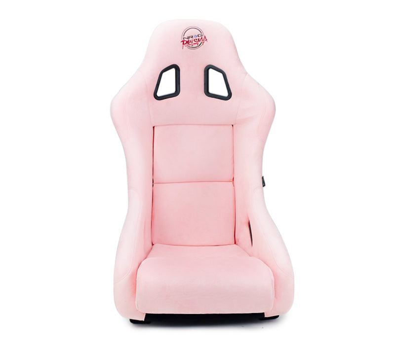NRG FRP Bucket Seat Prisma Edition w/ Pearlized Back and Pink Alcantara (Medium) FRP-303PK-PRISMA FRP-303PK-PRISMA Photo - Primary