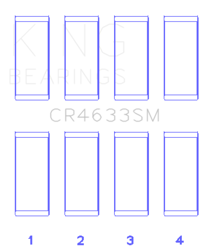 King Engine Bearings King 07-12 Mini Cooper N14B16C (Size +.5mm Undersize) Connecting Rod Bearing Set CR4633SM0.5 CR4633SM0.5 Photo - Primary