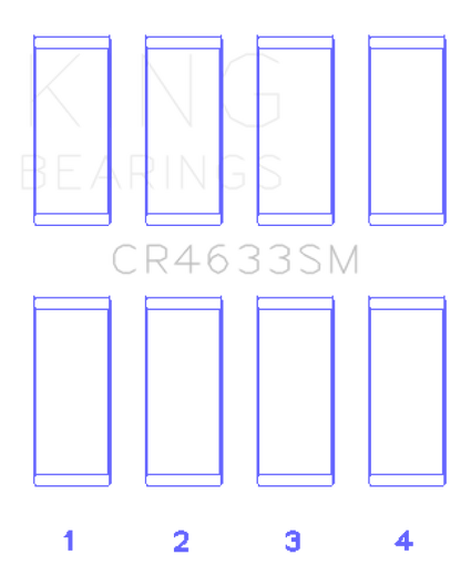 King Engine Bearings King 07-12 Mini Cooper N14B16C (Size +.5mm Undersize) Connecting Rod Bearing Set CR4633SM0.5 CR4633SM0.5 Photo - Primary