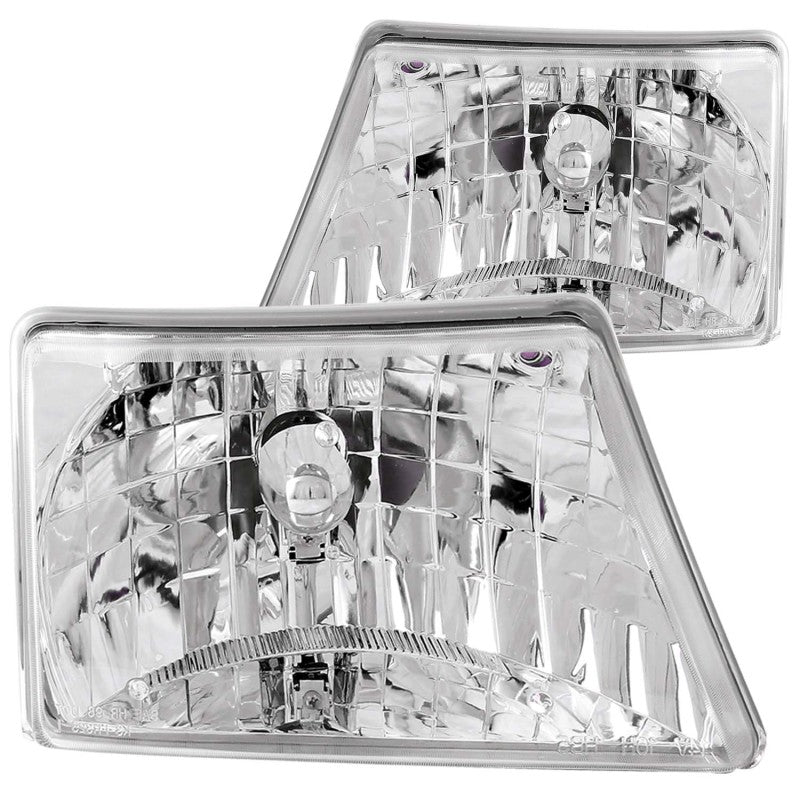 Anzo 1998-2000 Ford Ranger Crystal Headlights Chrome 111037 Photo - Primary