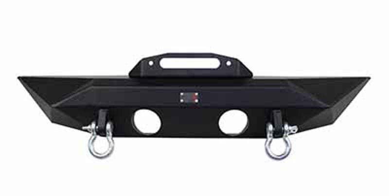 Fishbone Offroad 07-18 Jeep Wrangler JK Rubicon Unlimited Steel Front Bumper - Blk Txtrd Powdercoat FB22045 FB22045 Photo - Primary