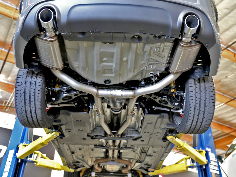 aFe MACH Force-Xp 3in 304 SS Cat-Back Exhaust 15-20 Dodge Charger Hellcat V8-6.2L (sc) / 392 V8-6.4L 49-32070 49-32070 Photo - Mounted