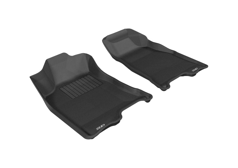 3D MAXpider 2004-2012 Chevrolet/GMC Colorado/Canyon Crew Cab Kagu 1st Row Floormat - Black L1CH02711509 L1CH02711509 Photo - Primary