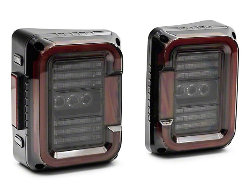 Raxiom 07-18 Jeep Wrangler JK Axial Series LED Halo Tail Lights- Black Housing (Dark Smoked Lens) J138358 J138358 User 1