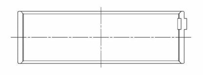 ACL Main Bearing Set - LEYLAND 7M7989H-STD Technical Drawing