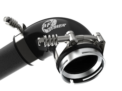 aFe 17-22 BMW 540i (G30/G31/G38) B58 L6 3.0L (t) BladeRunner 3in Aluminum Hot Charge Pipe - Black 46-20548-B 46-20548-B Photo - Close Up