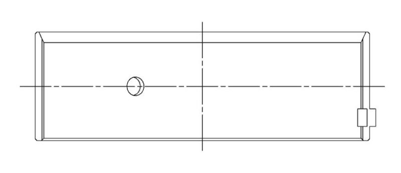 ACL **Coated** Ford Prod. V8 255-289-302 Race Series Engine Connecting Rod Bearing Set 8B634HC-STD 8B634HC-STD Technical Drawing