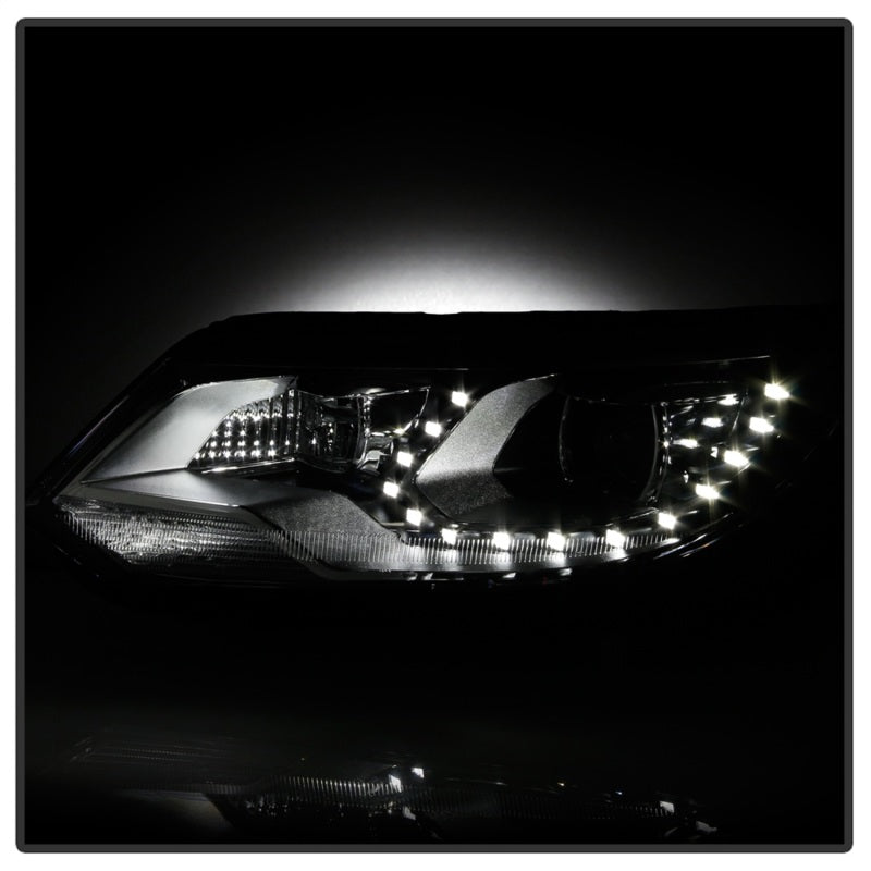 SPYDER VW Tiguan 12-17 LED/DRL Projector Headlights Chrome PRO-JH-VWT12-LED-C 9948527 9948527 Photo - Unmounted