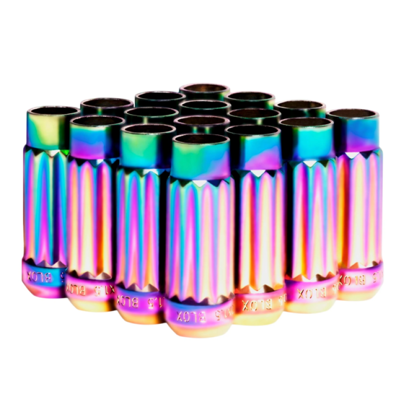 BLOX Racing 12-Sided P17 Tuner Lug Nuts 12x1.25 - NEO Chrome Steel - Set of 16 BXAC-00144-NEO BXAC-00144-NEO User 1