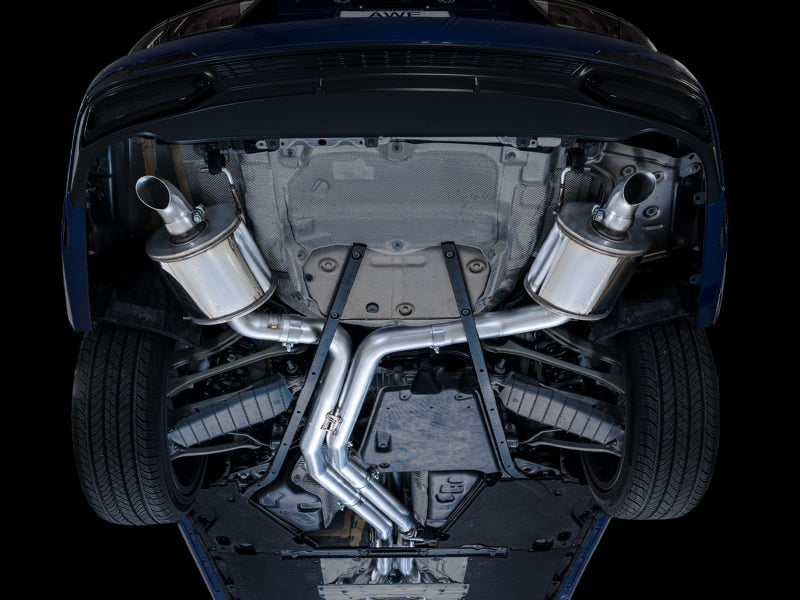 AWE Tuning AWE Audi 2019-2023 C8 A6/A7 3.0T Touring Edition Cat-back Exhaust- Turn Downs 3015-31003 3015-31003 Photo - Mounted