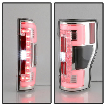 Spyder 17-18 Ford F-250 Super Duty (Excl LED Models) LED Tail Lights - Chrome (ALT-YD-FS17-LED-C) 5085573 5085573 Photo - Unmounted