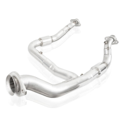 Stainless Works 2015-16 F150 2.7L Downpipe 3in High-Flow Cats Y-Pipe Factory Connection FT15ECODPCAT FT15ECODPCAT Photo - out of package