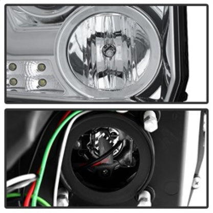 Spyder GMC Sierra 14-16 Projector Headlights Light Bar DRL Chrm PRO-YD-GS14V2-LBDRL-C 5080868 5080868 Photo - Unmounted