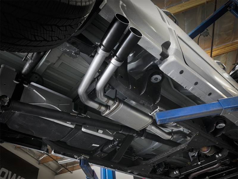 aFe Cat-Back Exhaust, Rebel Series 3in to 2-1/2in, 409 Stainless Steel 49-44098-B Photo - Mounted