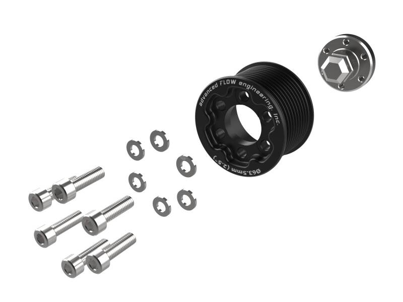 aFe 15-23 Dodge Challenger / 15-23 Dodge Charger SRT Hellcat 2.50in Supercharger Power Pulley Kit 79-10009 79-10009 Photo - Unmounted