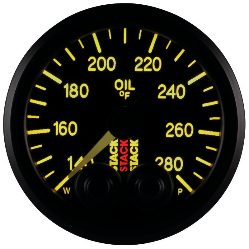 Autometer Oil Temp, Pro-control, 52mm, Blk, 140-280 °f, Stepper Motor, 1/8" Nptf ST3510 User 5