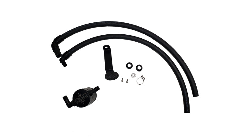 J&L 2022-2023 Toyota Tundra 3.5L Turbo Oil Separator 3.0 Driver Side - Black Anodized 3115D-B 3115D-B Photo - Primary
