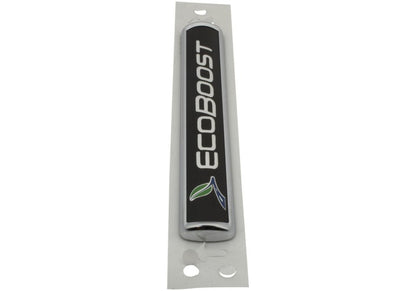 Ford Racing Black/Silver EcoBoost Emblem 3-1/2in x 9/16in - Set of 2 M-1447-EBBLK M-1447-EBBLK Photo - Unmounted