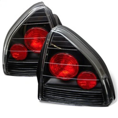 Spyder Honda Prelude 92-96 Euro Style Tail Lights Black ALT-YD-HP92-BK 5005229 5005229 Photo - Primary