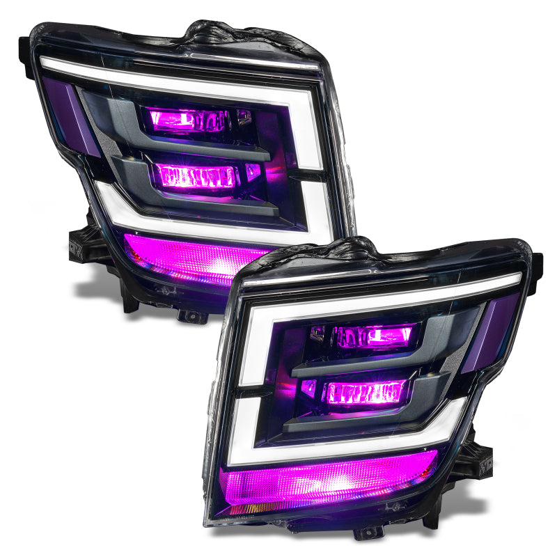 ORACLE Lighting Oracle 21-22 Nissan Titan Demon Eye RGB Headlight Upgrade Kit - ColorSHIFT w/o Controller 1464-334 1464-334 Photo - out of package