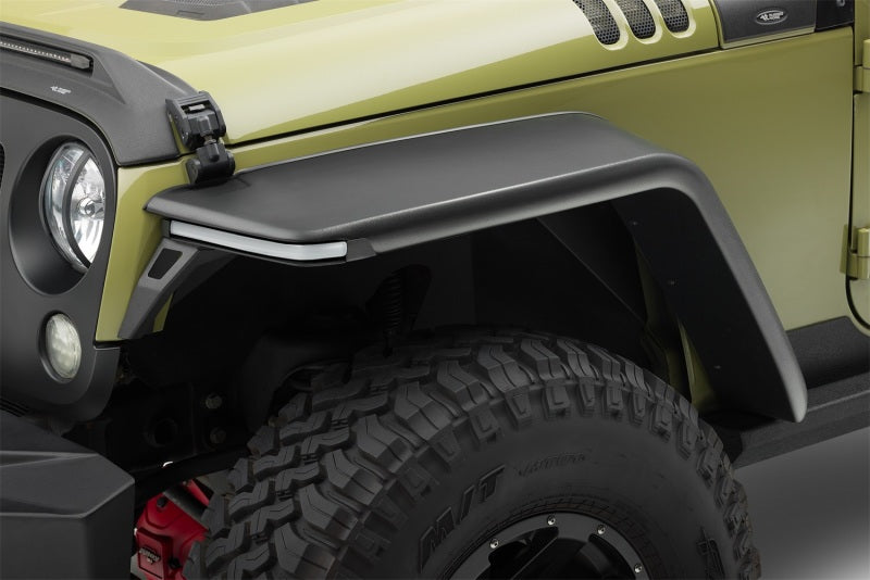 Rugged Ridge 07-18 Jeep Wrangler JK 2-Door+4-Door Unlimited Max Terrain Fender Flare Front+Rear Set 11640.56 11640.56 Photo - Mounted