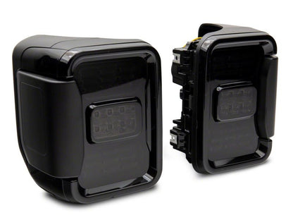 Raxiom 20-23 Jeep Gladiator JT w/ Factory Halogen LED Tail Lights- Blk Housing (Smoked Lens) JG10490 JG10490 Photo - Close Up