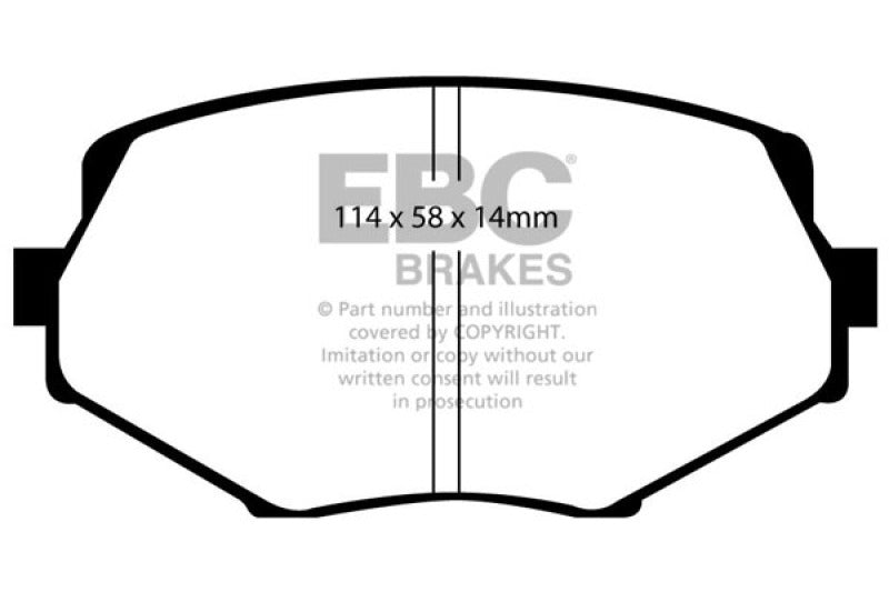 EBC DP21002 Green Stuff Front Brake Pads for 94-05 Mazda Miata DP21002 Photo - Primary