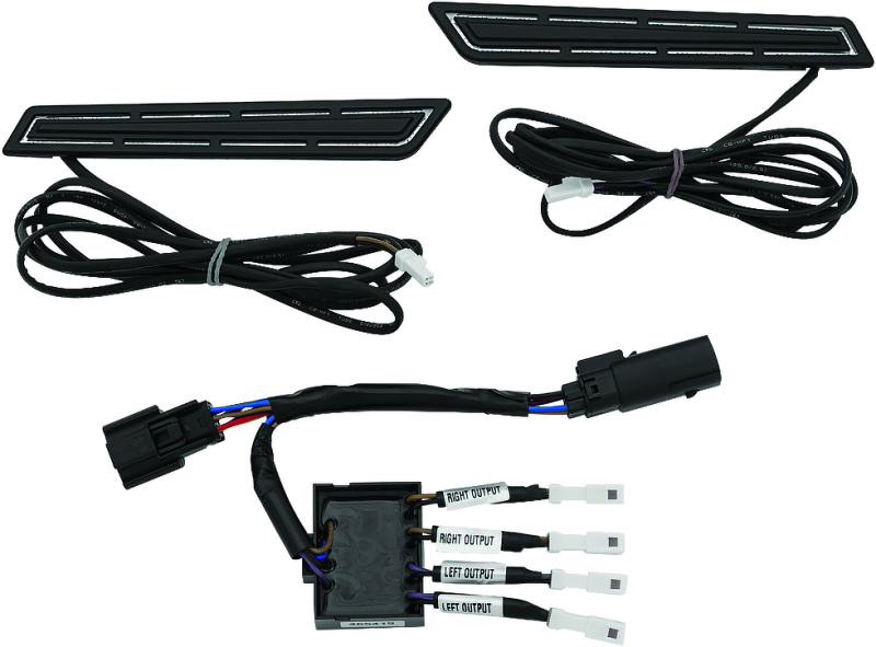 Kuryakyn Led S-Bag Hinge Accents Blk 5477 5477 Photo - Primary