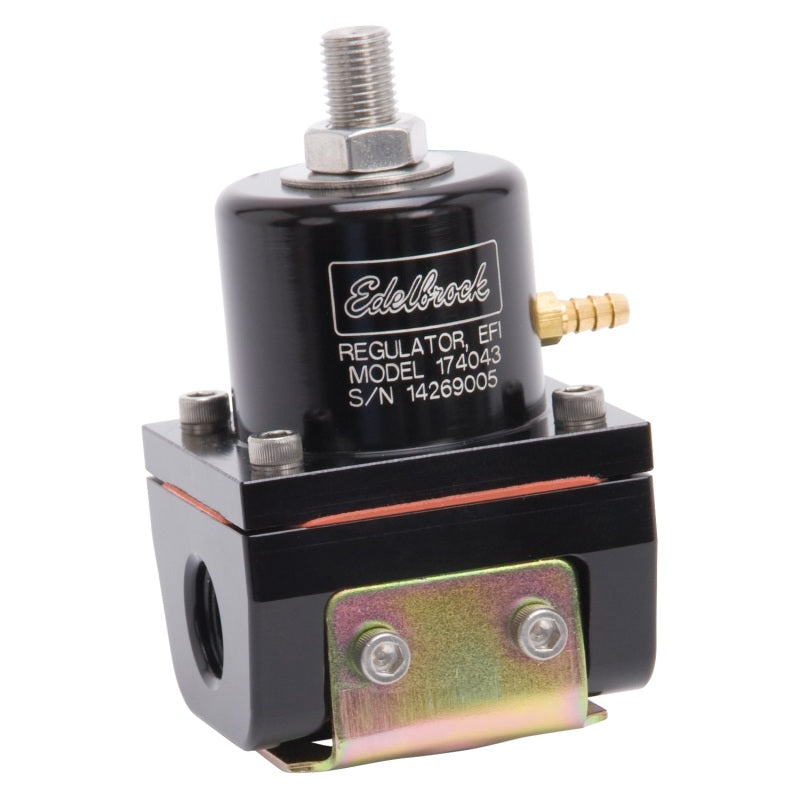 Edelbrock Fuel Pressure Regulator, EFI, 180 GPH, 35-90 PSI, -6 In/Out, -6 Return 174043 Photo - Unmounted