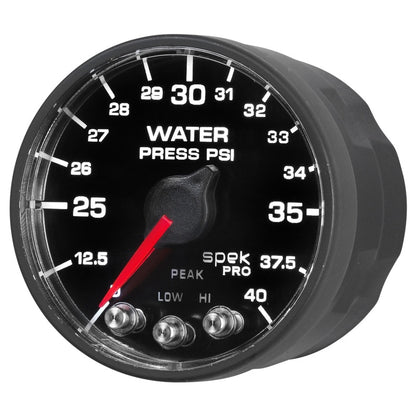 Autometer Spek-Pro - Nascar 2-1/16in Water Press 0- 40 psi Bfb P551328-N1 P551328-N1 User 3