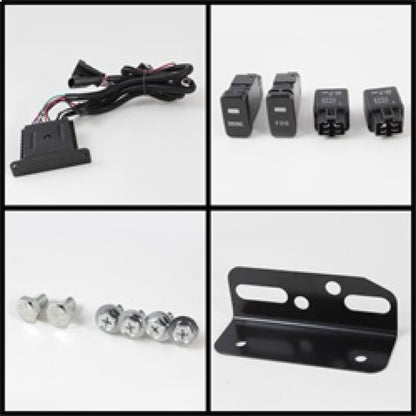 Spyder Toyota FJ Cruiser 07-14 Fog Lights With LED Daytime Running Lights w/swch Blk FL-DRL-TFJ07-BK 5075161 5075161 Photo - Unmounted