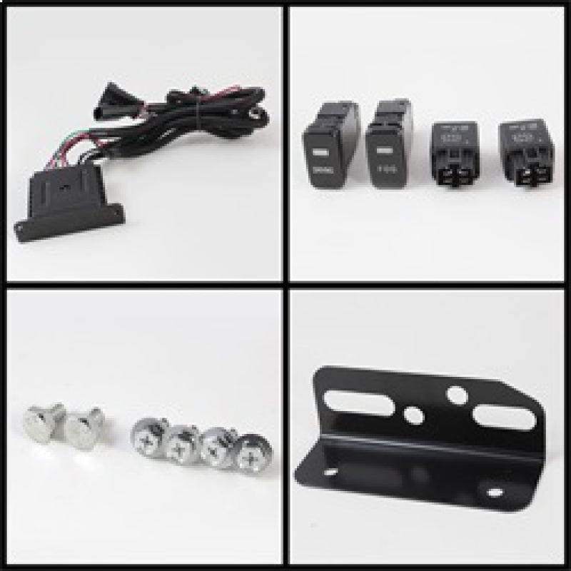 Spyder Toyota FJ Cruiser 07-14 Fog Lights With LED Daytime Running Lights w/swch Blk FL-DRL-TFJ07-BK 5075161 5075161 Photo - Unmounted