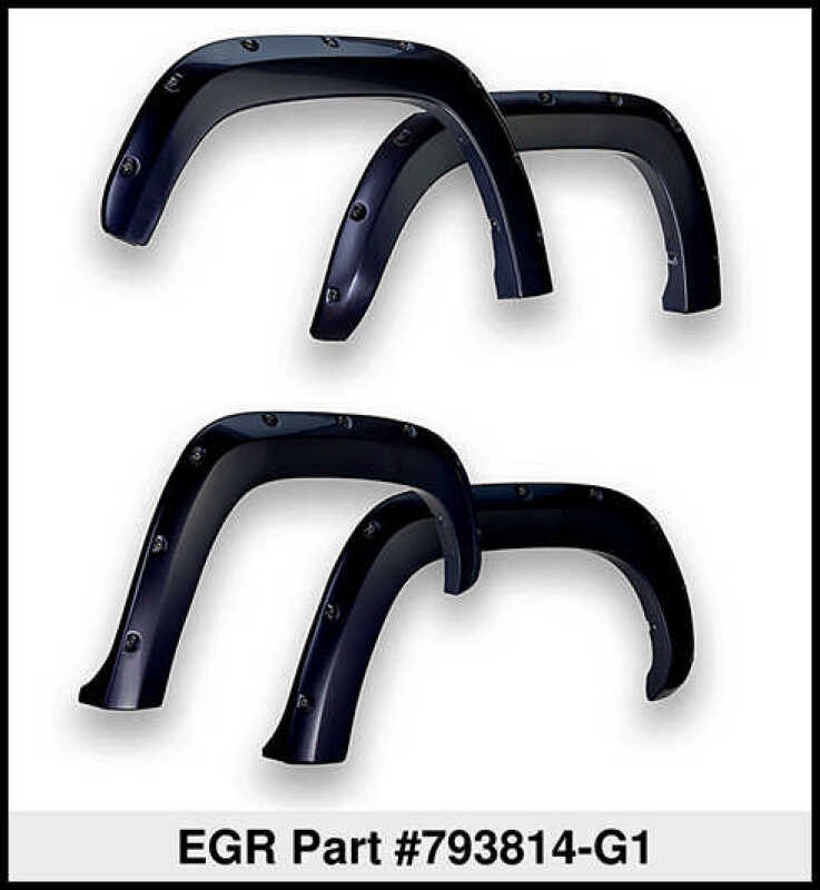 EGR 11-15 Ford Super Duty Bolt-On Look Color Match Fender Flares - Set - Carbon Black 793814-G1 793814-G1 Thumbnail