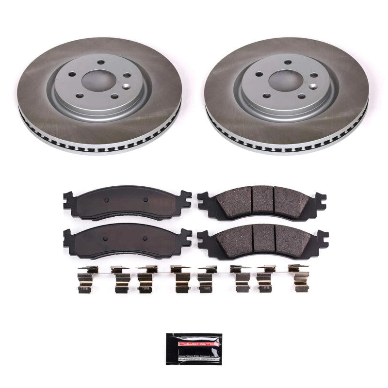 PowerStop Power Stop 11-12 Ford Taurus Front Semi-Coated Rotor Kit SC5581 SC5581 Photo - Primary