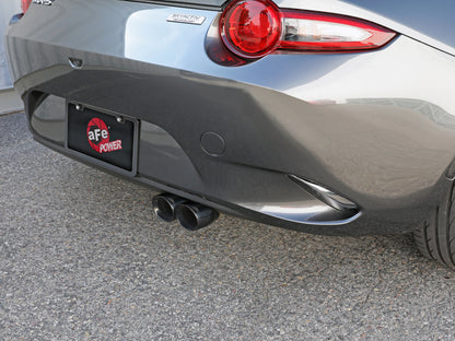 aFe Takeda 2-1/2in SS-304 Cat-Back Exhausts w/ Polished Tip 16-19 Mazda MX-5 Miata ND 2.0T 49-37005-P 49-37005-P Photo - Mounted