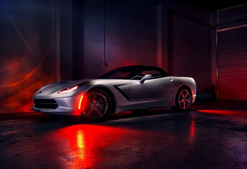ORACLE Lighting Oracle Chevrolet Corvette C7 Concept Sidemarker Set - Tinted - No Paint 2392-020 2392-020 Photo - Mounted