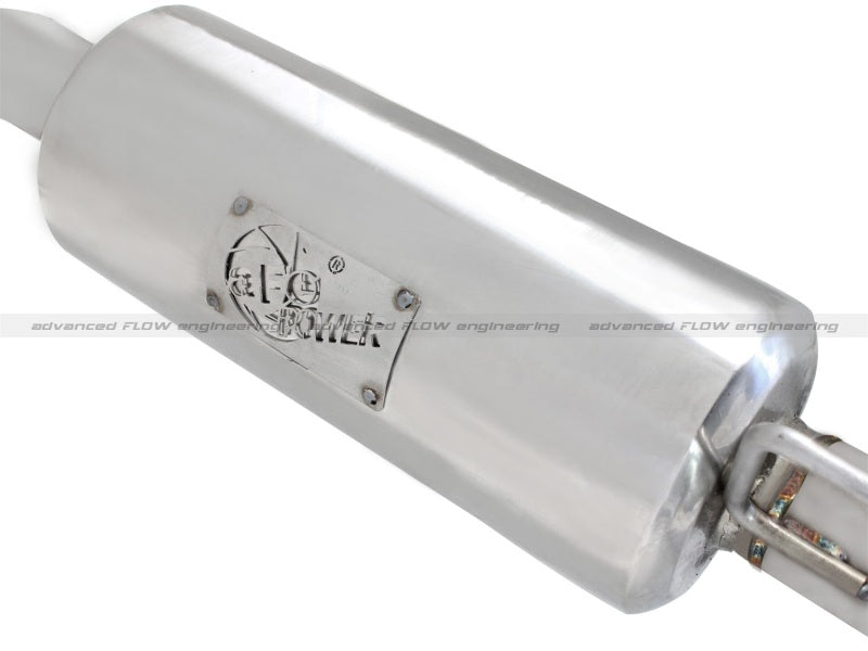 aFe Takeda 2-1/2in 304 Stainless Steel Cat-Back Exhaust System w/Polished 49-36109-P Photo - Unmounted