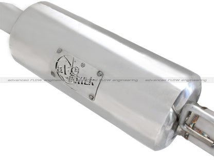 aFe Takeda 2-1/2in 304 Stainless Steel Cat-Back Exhaust System w/Polished 49-36109-P Photo - Unmounted